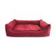 Orthopedic Support Nest shape Washable Dog Bed red Cozy Plush