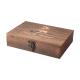 Customizable Spanish Cedar Matte Finish Wood Cigar Storage Box Set for Electronics and Cigars