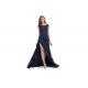 Long Dress Elegant Ladies Evening Dresses Half Sleeves With Soft Handfelling