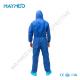 SMS Protective Work Clothing Bark Bule Chemical Overalls Flame Retardant ISO13485