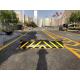 Anti Crash Hydraulic Rising Bollards Vehicle Barrier A3 Steel 500mm Height For Vehicle Control
