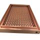 Customized Specification AISI 201 304 316 Rose Gold Stainless Steel Grid Mesh