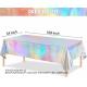Laser Rainbow Theme Party Tablecloth Aluminum Film Birthday Wedding Party Decoration Disposable Tablecloth Decoration