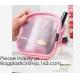 Travel toiletry pouch cosmetic makeup organizer bag zipper transparent pvc mesh bags,pouch nylon cosmetic gift bags&case