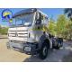 6X4 Beiben Used Tractor Truck with 400L Aluminum Alloy Fuel Tanker in African Market