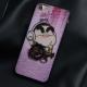 Hard PC + Silicone Side Humor Cartoon Ring Buckle Back Cover Cell Phone Case For iPhone 7 7 Plus 6 6s Plus