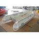 390cm Semi - Rigid Inflatable RIB Boats Fiberglass Hull Light Grey Color