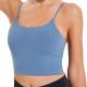 Plus Size Longline Sports Tops Ladies , Knitted Supportive Longline Sports Bra