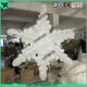1.5m 210T Polyester Cloth White Inflatable Snowflake For Christmas Decoration