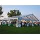 Beautiful PVC Coated Fabric Clear Roof Tent Outdoor Party Use With Decorations