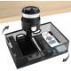 360 Degree Rotating Under Desk Organizer with Cup Holder and Clip-On Rotating Drawer