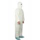 PPE Clothing Type 5/6 Breathable Disposable Microporous Film Coverall With Hood