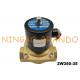 2/2 Way NC 1-1/4 Inch Direct Acting AC220V Brass Body Water Treatment UW-35 Uni-D Type 2W350-35