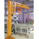 5 Ton Industrial Jib Crane Pillar Mounted With Derricking Jibs 300-450KN Rail Width