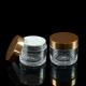 50ml Serum ABS PETG Cosmetic Jar Face Cream With Electroplated Lid
