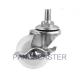 White Light Duty Castors 44lbs Furniture Wheel Casters With Locks