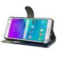 Slim folio  leather mobile phone wallet case For Samsung galaxy note5