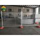 Easily Assembled Australian Temporary Fencing Outdoor Metal Steel Silver Security Panels