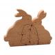 Eco-friendly Wooden 3D Building Blocks Creative Art Gift Home Ornament Decoration Solid Wood Kids Toys DIY wooden toy
