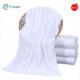 White Disposable Bath Towel Hotel Bath Towel 200gsm Plain Design For Home Hotel Use
