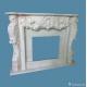 modern decorative white fireplace marble Surround indoor