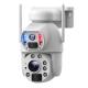 WIFI HD 10X Zoom Solar Powered Motion Sensor Camera Outdoor 6MP Dual Lens