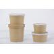 Disposable custom printing salad paper bowl with lid for takeaway