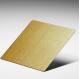 JIS Brushed Stainless Steel Sheet AFP 304 2mm 3mm Vegas Gold Hairline