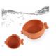 Food Grade Baby Silicone Tableware Creative Fish Shaped Suction Cup Bowl
