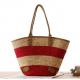 Fashion Ladies Beach Basket Bag With Leather Handles Customized New Summer Casual Tote Straw Bag