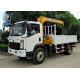 3.2 Tonne Crane Truck With 4x2 Light Truck Chassis Engine 130hp