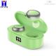 LED Intelligence Display True Wireless Stereo Earphone 5H Green Color