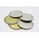Thickened Metal Candle Lids , Pail Lid Strong Durable Firm Placed Silver Color
