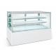 Dessert Double Glass Door Fridge 1.2 meter , 540W Cake Display Freezer R134a