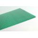 Anti Fire Green Plastic Corrugated Roofing Sheets , Polycarbonate Wall Panels