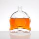750ml Drop Shape Transparent Brandy Glass Bottle with Customized Logo Printing