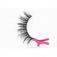 Custom Invisible Band False Eyelashes Natural Black 100% Siberian Real Mink Fur