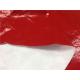 Dupont Paper PU Coated 0.15mm Garment Leather Fabric Red Color For Light Jacket