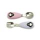 SGS Stainless Steel Spoon Silicone Cover Eco Friendly Soft Flaware Set