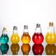 BPA Free 5.3oz Light Bulb Shaped Glass Storage Bottles With Screw Cap