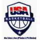 USA. American Basketball Sport Embroidery Patches logo iron,sewing on clothes