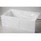 cUPC skirted acrylic bathtub price three sides double tile flange 4mm pure acrylic sheet
