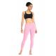 Casual Pink 9 Point Ladies Keep Fit Leggings Workout Pants For Women