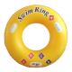 Newly inflatable swimming ring with funny learning letter for kids, with safe handle in each side