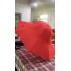Special Shape Cap Red Large Collapsible Umbrella With Black Steel Frame