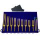 Sound Healing Therapy Gold Tuning Fork Set with 9 Chakra 9 Type Hz and Aluminum Alloy
