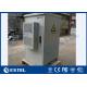 Floor Mounting Type Outdoor Telecom Cabinet DC 48V Anti - Theft Three Point Lock