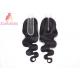 Real Virgin Body Wave Kim Closure Hair, Black Hair 2*6 Transparent Lace Closure