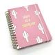 Mylar Index Tabs Spiral Notebook Printing Service With Elastic Band