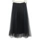 Soft Womens Fashion Skirts Mesh Fabric Long Skirts Black Color S - XXL Size
